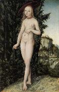 Lucas Cranach Venus stand landscape France oil painting reproduction